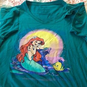Disney Store Ariel Tee. 3x EUC $15 Teal
